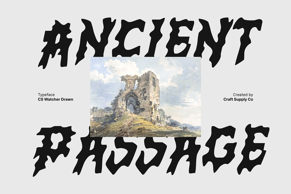 CS Watcher Drawn, a Blackletter Font by Craft Supply Co. (Photo 7 of 8)