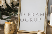 Wedding Sign Gold Frame Mockup, a Merchandise Mockup by Summit Avenue (Thumbnail 3 of 5)