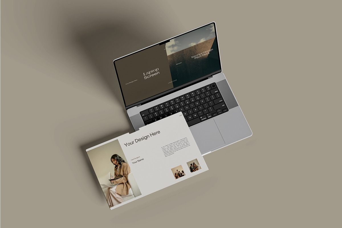 Laptop Screen Website Mockup, a Wearable Device Mockup by AnasStudio (Photo 4 of 5)