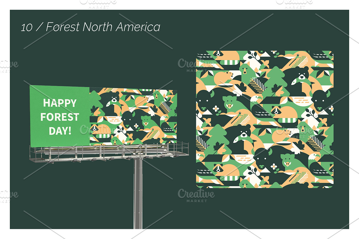 10 Seamless Animal Patterns, a Pattern Graphic by Alexey Boychenko (Photo 10 of 10)