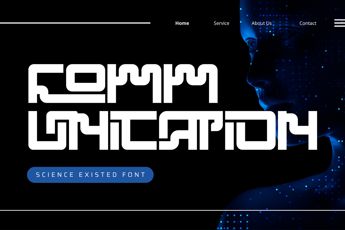 Science Existed - Futuristic Font, a Sans Serif Font by 177Studio (Photo 3 of 8)