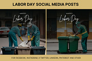 61 Labor day social media posts set, a Social Media Template by Walldecorated (Thumbnail 27 of 29)