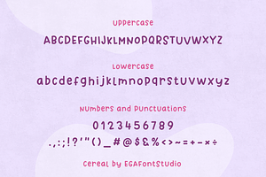 Cereal Cute Handwritten Font