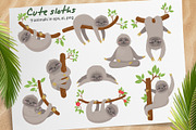 Sloths and tropical plants, an Object Graphic by Nafanya (Thumbnail 2 of 10)