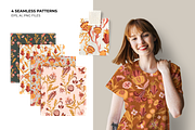 Floral Patterns Vector Clipart PNG, a Pattern Graphic by ARTMIRU (Thumbnail 10 of 15)