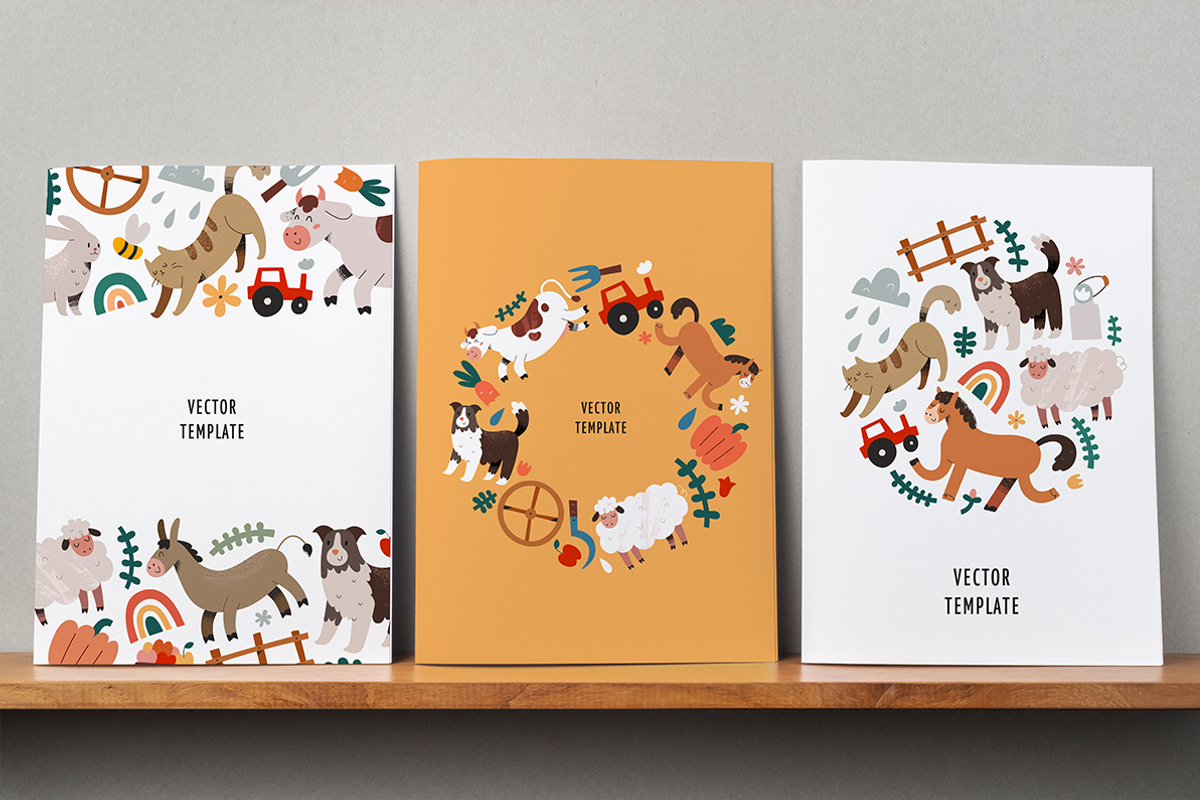 Farm animals cute illustrations, an Animal Illustration by Fave Brush (Photo 5 of 14)