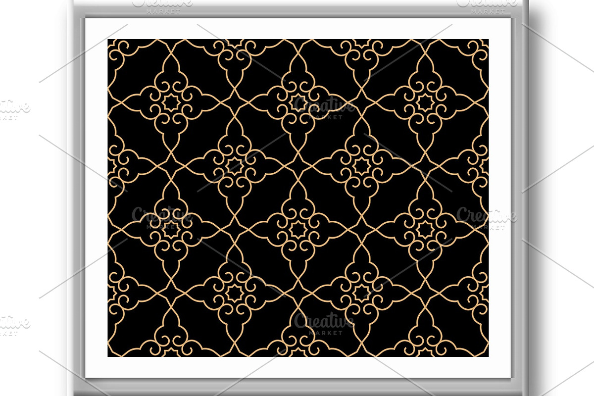Abstract geometry pattern in Arabian, a Pattern Graphic by RODINA (Photo 2 of 3)