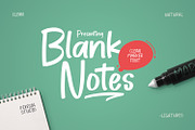 Blank Notes Handwritten Marker Font, a Font by Pixesia Studio (Thumbnail 1 of 15)