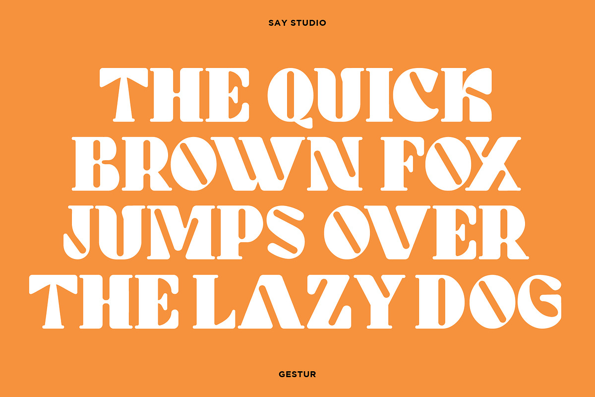 Gestur Display Font, a Sans Serif Font by Say Studio (Photo 6 of 15)