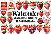 Strawberries Valentine, an Illustration by Design Market (Thumbnail 1 of 2)
