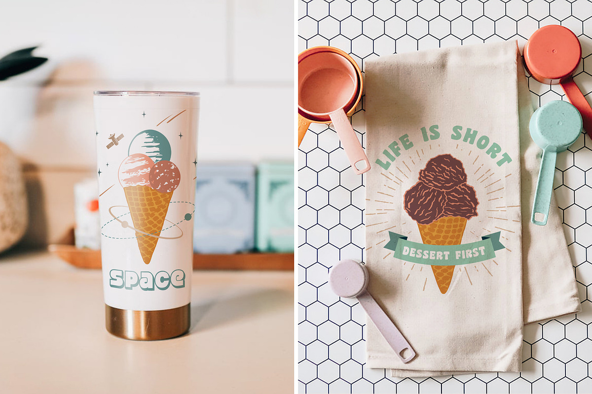 Taste Of Summer. 60 Groovy Logos, an Object Graphic by Cosmic Store (Photo 12 of 26)