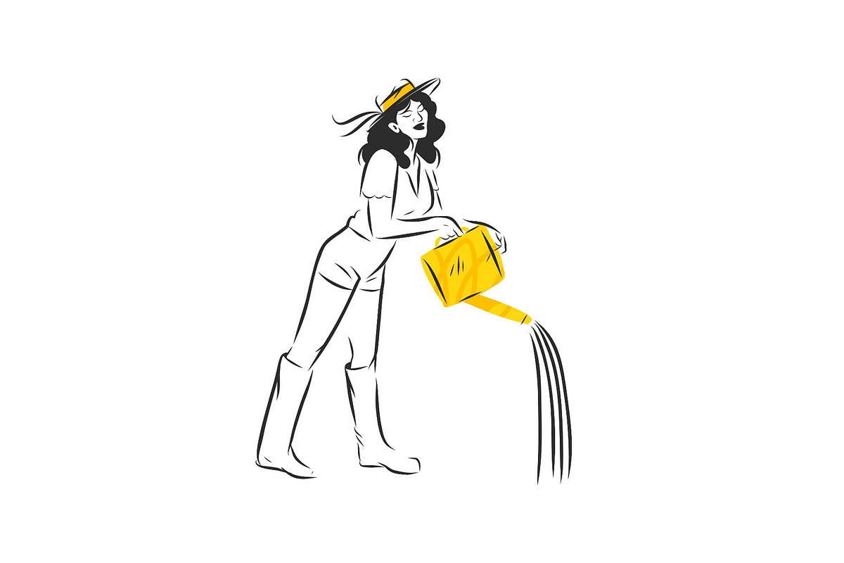 Garden graphics, a Person Illustration by Anastasy_helter (Photo 4 of 18)
