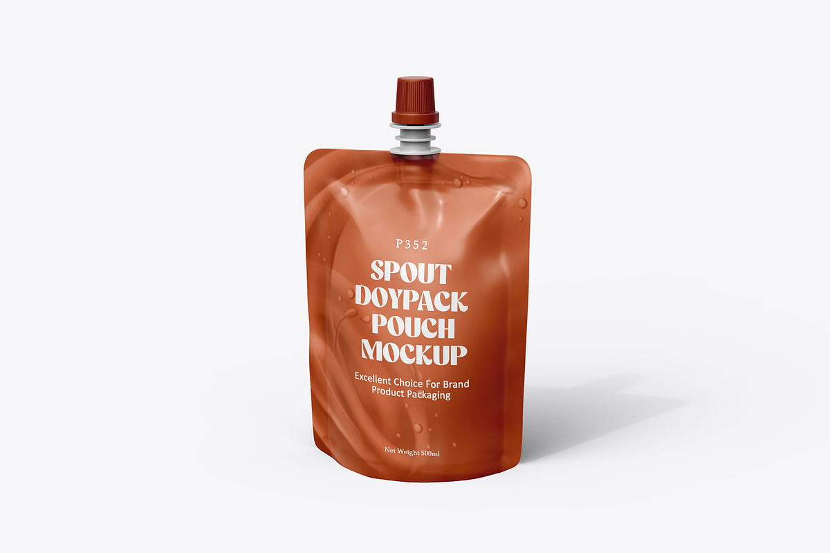 Spout Pouch Packaging Brand Mockup, a Packaging Mockup by Ram Studio (Photo 3 of 14)