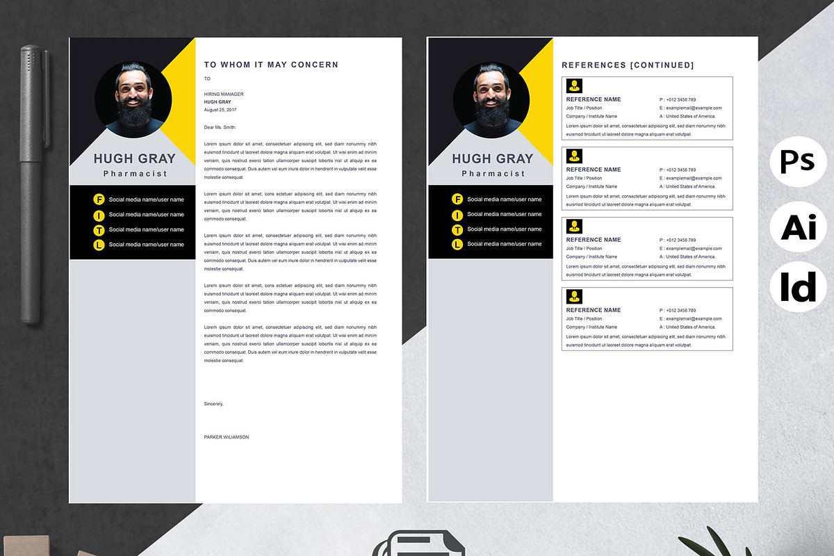 Pharmacist Resume | CV Template, a Resume Template by Attractive Resume (Photo 3 of 3)