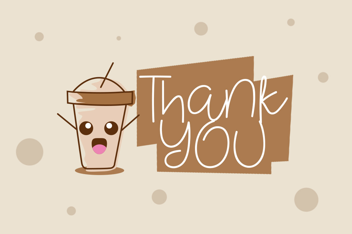Coffee and Cookie Font preview 6