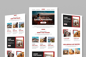 Responsive Email Newsletter Template, a Landing Page Template by MightyDesign