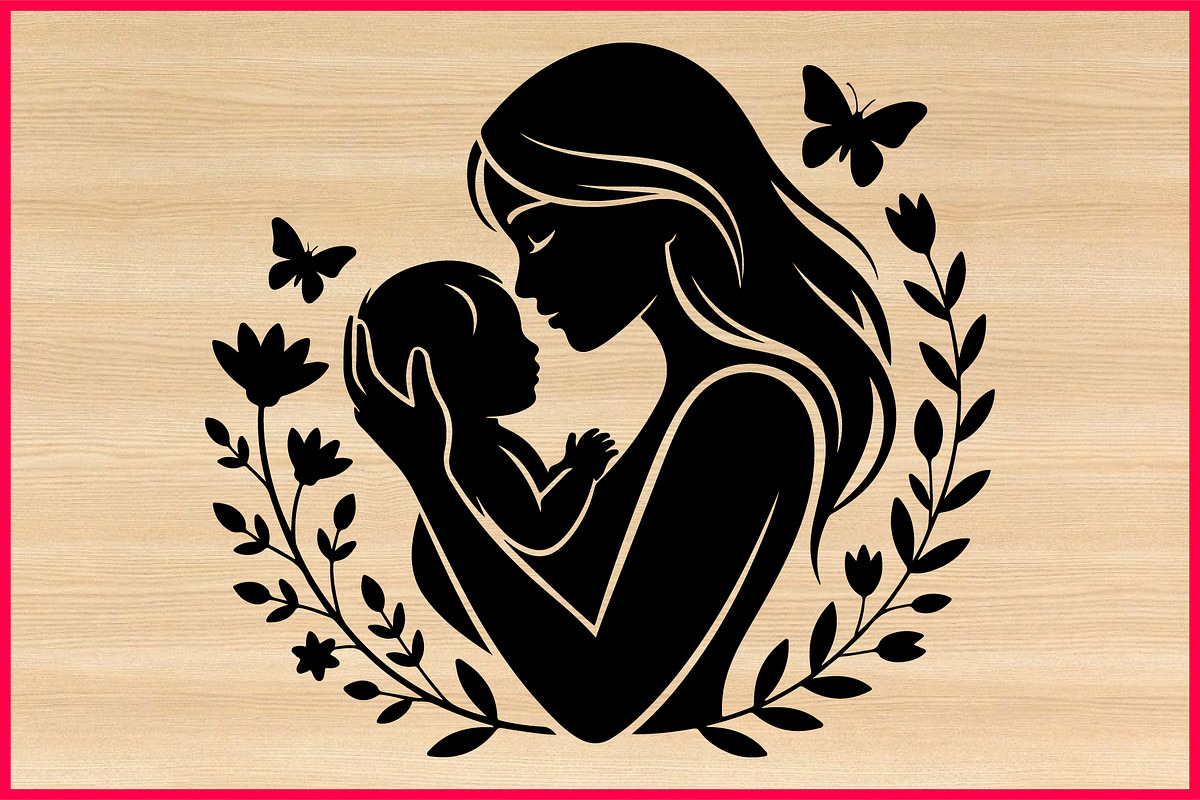 30 Mother Love Silhouette Bundle, a Person Illustration by Artivon (Photo 4 of 4)