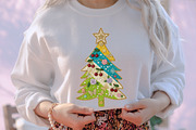 Colorful Glitter Yarn Christmas Tree, an Illustration by designcity5 (Thumbnail 3 of 8)