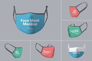 Face Mask Mockups, a Mask Mockup by artimasa