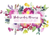 Watercolor flower bundle, an Illustration by GraphicRain (Thumbnail 6 of 9)