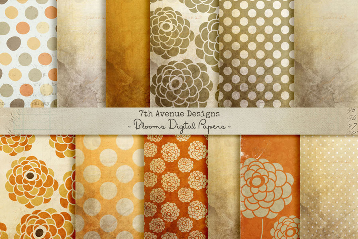 Blooms Digital Paper