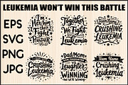 Leukemia Battle SVG Bundle Set, an Object Graphic by Creativeshirt (Thumbnail 1 of 9)