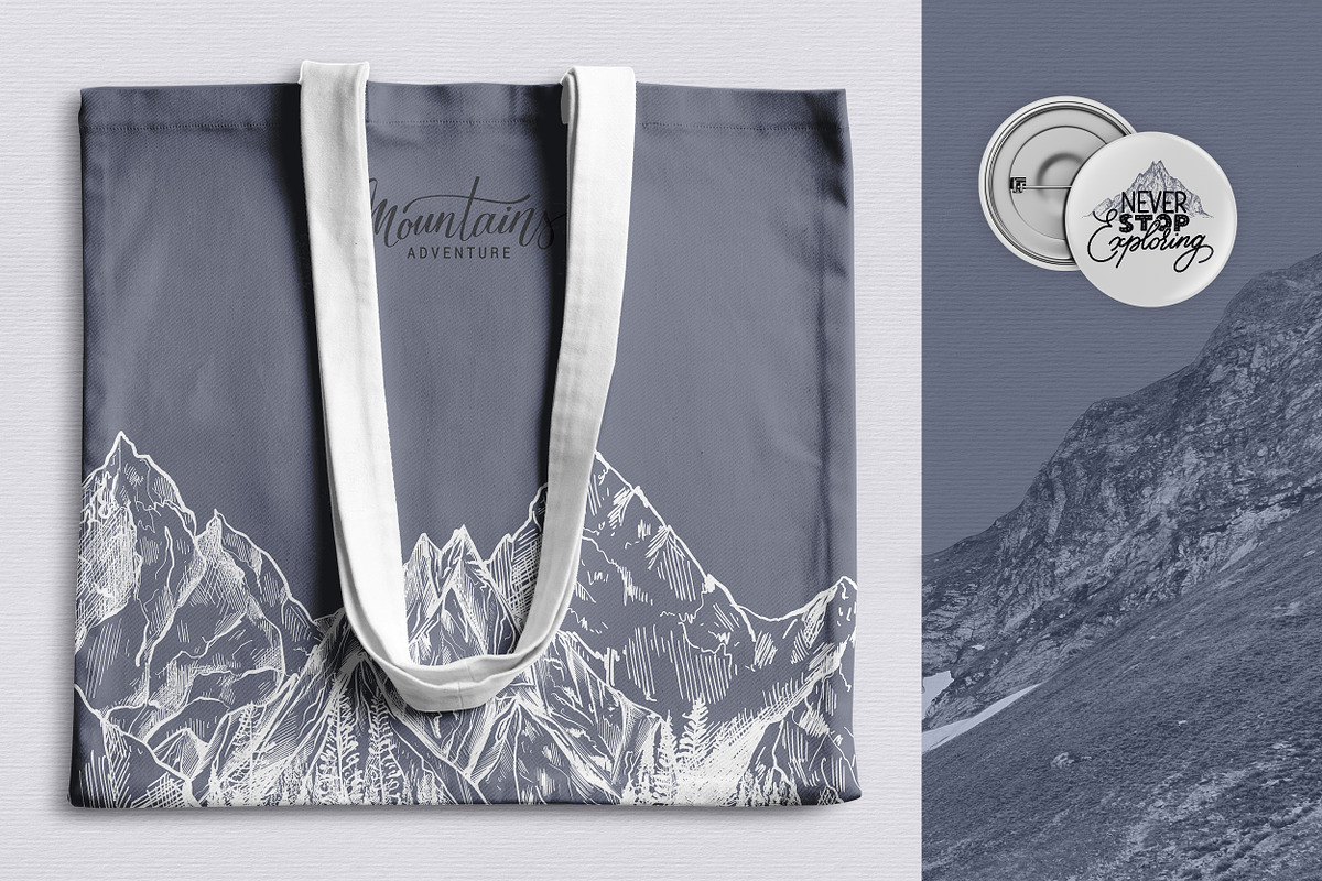 Mountains Vector Set, an Illustration by Molly art (Photo 12 of 13)