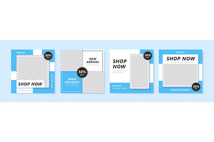 Chic square shaped post template, a Brochure Template by TotallypicRF