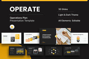 Operations Plan Google Slides, a Presentation Template by New Coral Design