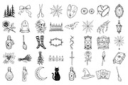 Witchy Halloween SVG Graphics, a Seasonal Illustration by DENIDigitalArtSudio (Thumbnail 4 of 6)