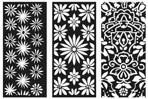 Elegant Floral Laser Cut Panel Bundl, an Object Graphic by BIPLOB EXPERT
