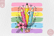 Back to School PNG, Cute Pencils, a Seasonal Illustration by Rose Art (Thumbnail 1 of 5)