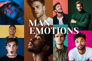 37 Diverse Man Emotion Stock Photos, a Beauty & Fashion Photo by MarkoPresets