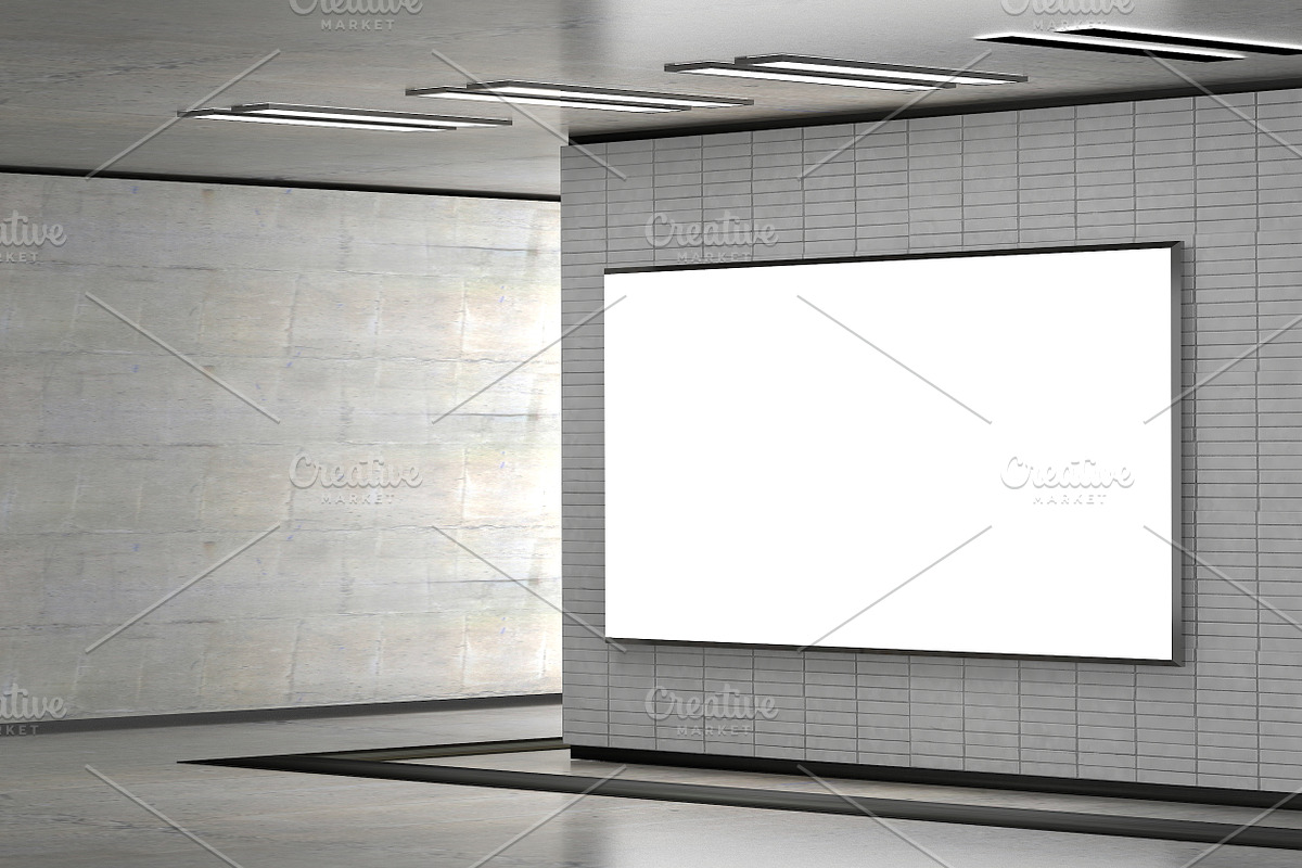 Billboard Banner mock up in subway, a Mockup by Olesya Morokhovets (Photo 3 of 4)