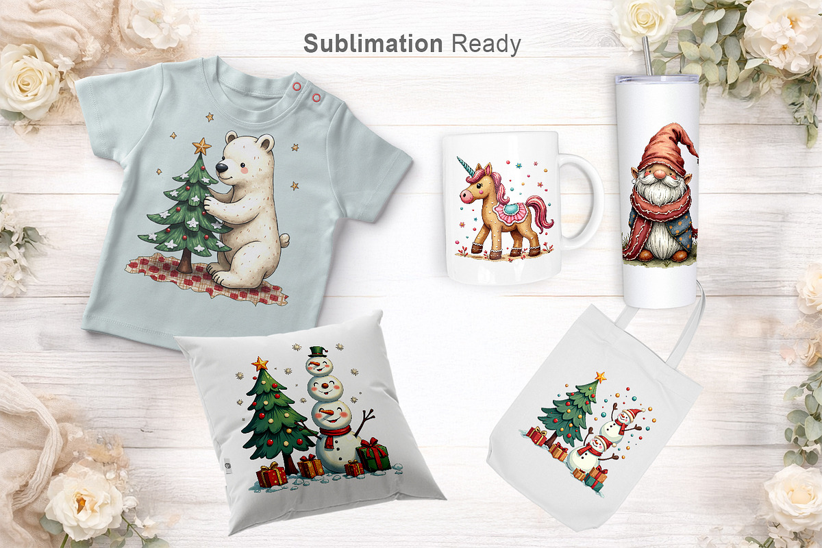 Festive Watercolor Clipart, an Illustration by Artnoy (Photo 7 of 8)