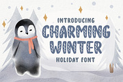 Charming Winter, a Script Font by caocastudio (Thumbnail 1 of 3)