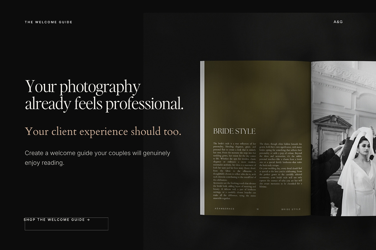 Wedding Photographer Welcome Guide, a Presentation Template by Adam and Grace (Photo 16 of 25)