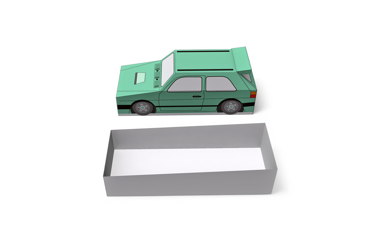 Car favor - 3d papercraft, a Print Template by PAPER amaze (Photo 2 of 7)