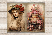 Valentines Day Junk Journal Pages, a Person Illustration by GlamArtZhanna (Thumbnail 8 of 9)