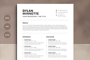 Resume / CV Template, a Resume Template by UX-group (Thumbnail 1 of 7)