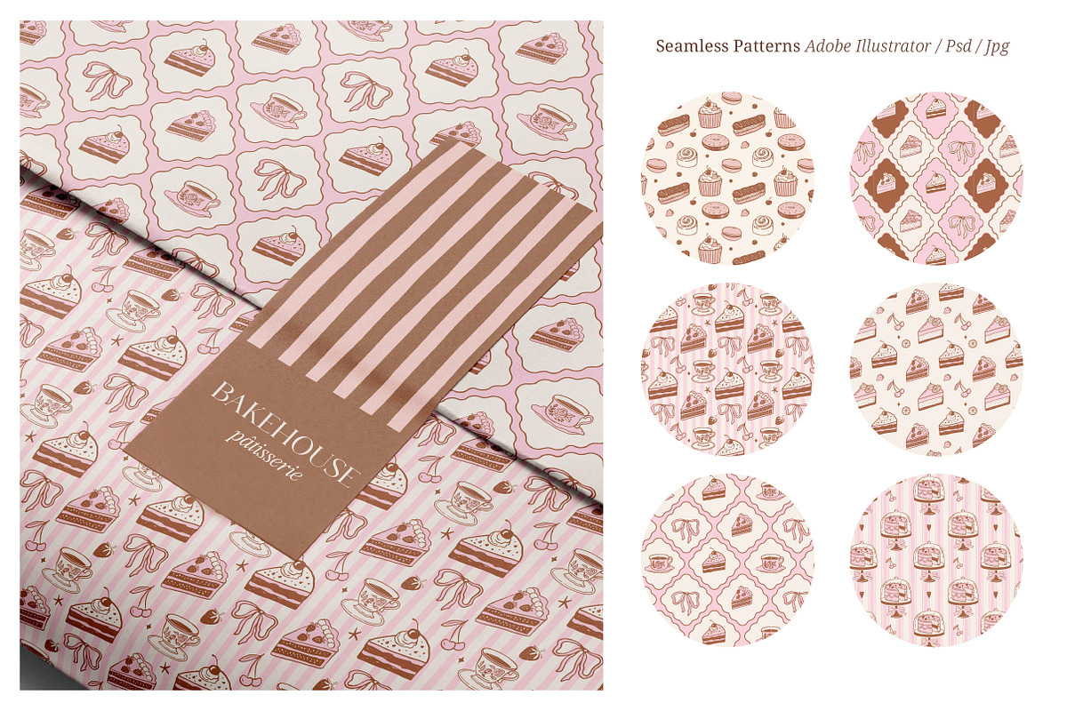 Sweet Bakery, Hand Drawn Collection, a Food Illustration by Marish (Photo 10 of 13)