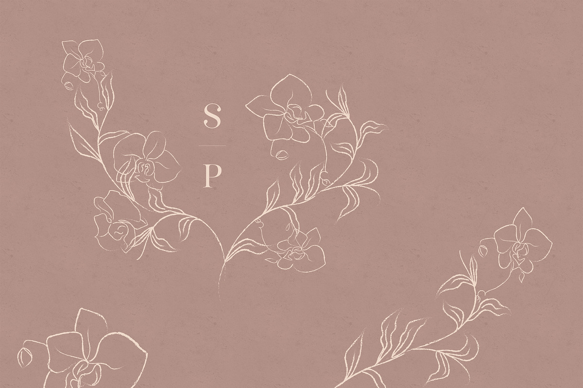 SALE Line Art Floral Graphic Bundle, a Graphic by Olya Creative (Photo 4 of 23)