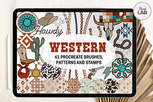 Western Procreate Brushes and Stamps