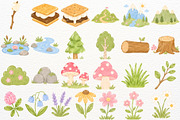 Camp Nursery Clipart Woodland Animal, a Seasonal Illustration by SugarCloudStudioArt (Thumbnail 4 of 7)