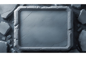 Rectangular stone frame surrounded, an Illustration by tilialucida