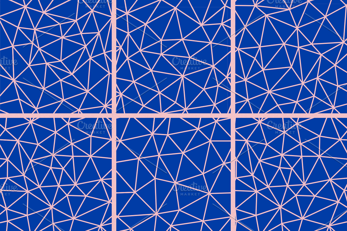 Low Poly Seamless Patterns, a Pattern Graphic by Abstracto-Create (Photo 6 of 6)