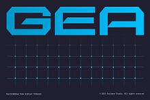 GR GEA – Tech Display Typeface