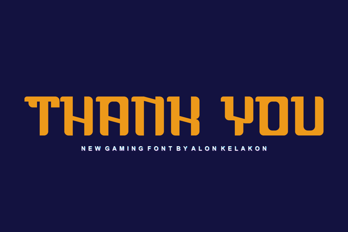 Super Gaming Font, a Serif Font by alon kelakon (Photo 5 of 5)