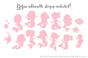 Mermaid Silhouettes in Pastel, an Illustration by Amanda Ilkov (Thumbnail 2 of 3)