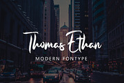 Thomas Ethan, a Handwritten Font by HaKi Studio (Thumbnail 3 of 5)